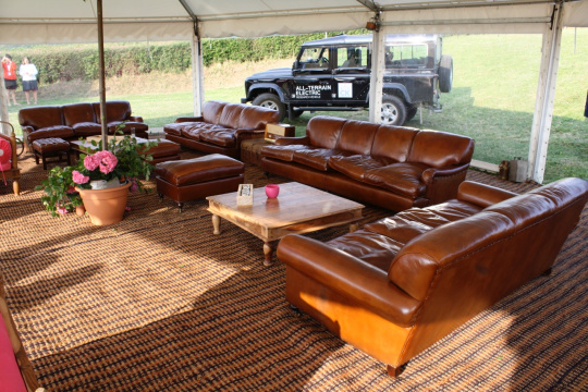 The Three-Seater Lansdown Sofa in Leather